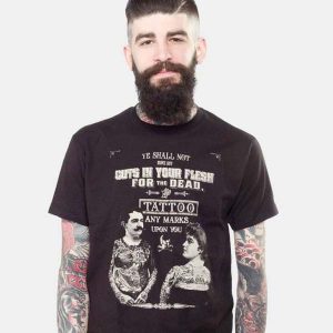 Black Printed Tee